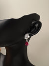 AAA Cubic Zirconia Sterling Silver Drop Earrings