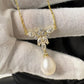 Marquise Pearl Drop Necklace