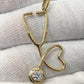 14k Solid Gold Stethoscope Pendant