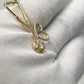 14k Solid Gold Stethoscope Pendant