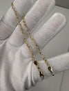 14k Solid Gold Figaro Bracelet 2.8mm 5grams
