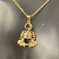 18k Solid Gold Scorpio Zodiac Pendant, Solid Gold Scorpio Charm