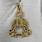 18k Solid Gold Scorpio Zodiac Pendant, Solid Gold Scorpio Charm