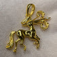 18k Solid Gold Female Sagittarius Pendant, Solid Gold Sagittarius Charm