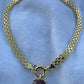 14k Solid Gold Vermeil Mesh Bismarck Heart Birthstone Charm Bracelet