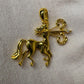18k Solid Gold Female Sagittarius Pendant, Solid Gold Sagittarius Charm