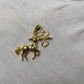 18k Solid Gold Male Sagittarius Pendant, Solid Gold Sagittarius Pendant Charm