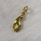 18k Solid Gold Mudra Bracelet Charm